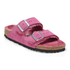 Arizona Shearling Suede Leather/Fur - Fuchsia Tulip