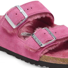 Arizona Shearling Suede Leather/Fur - Fuchsia Tulip