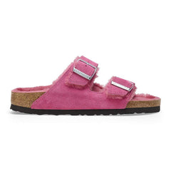 Arizona Shearling Suede Leather/Fur - Fuchsia Tulip