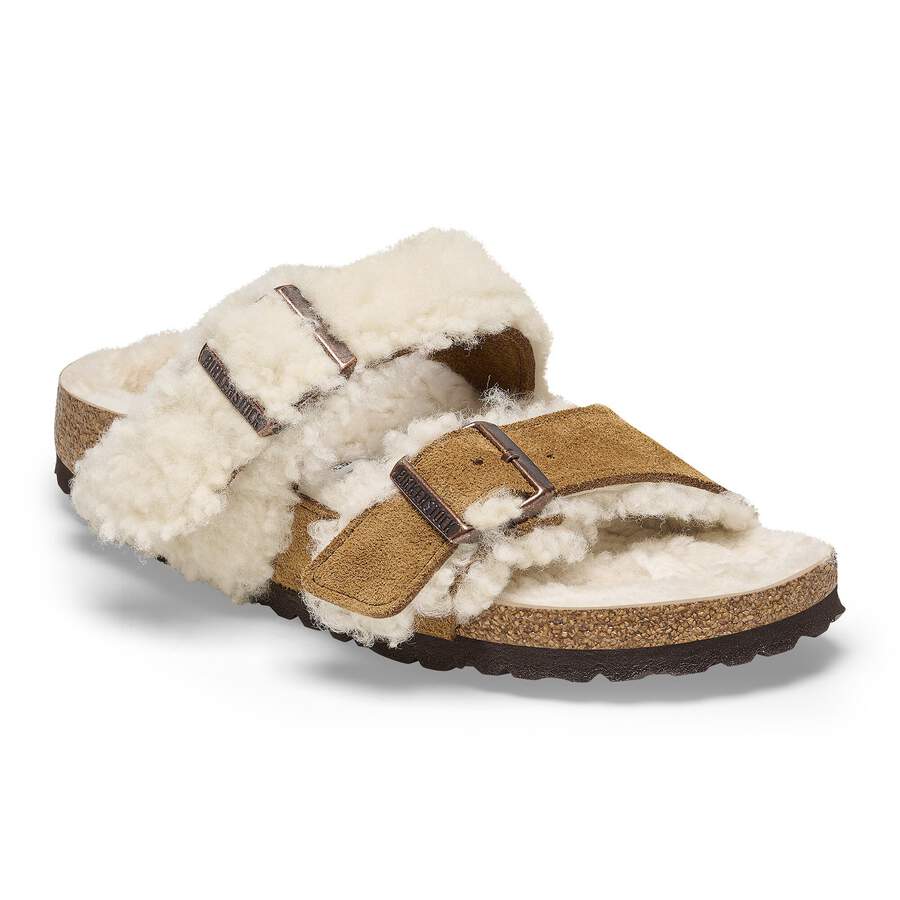 Arizona Teddy Split Suede Leather/Fur - Mink