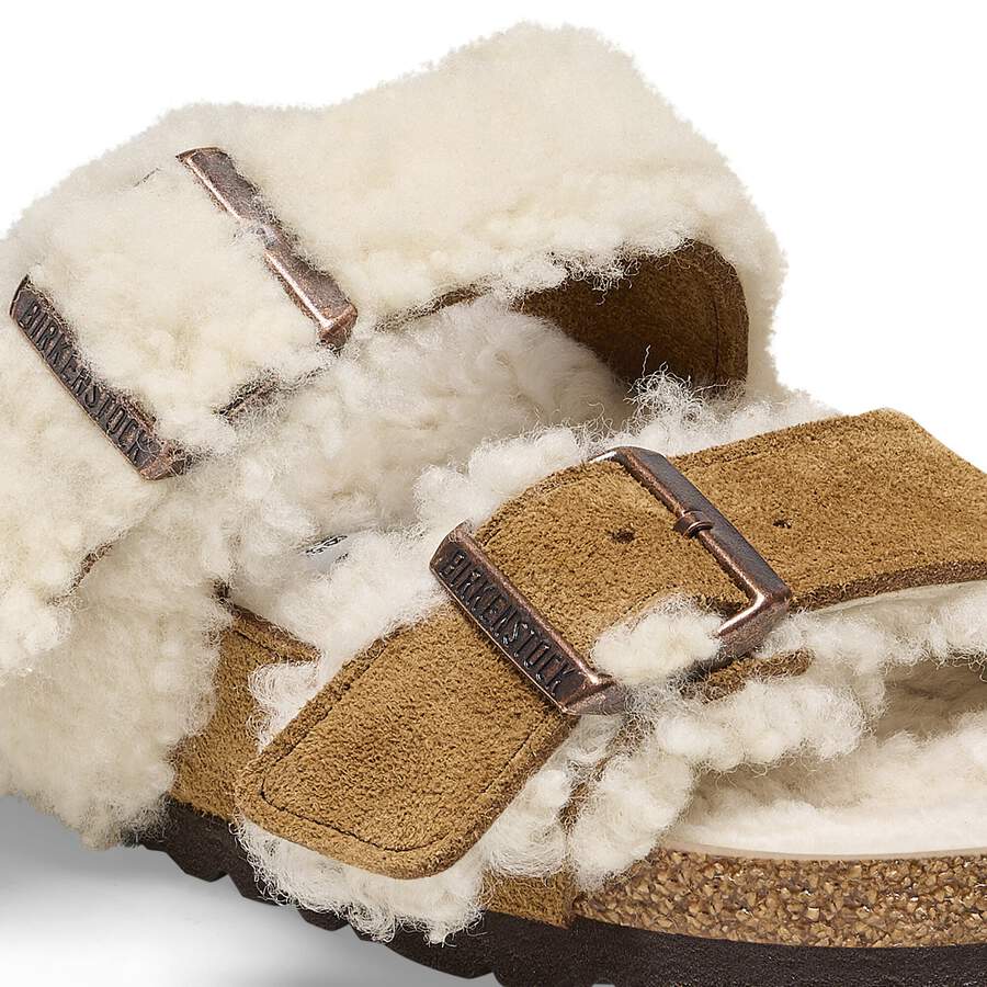 Arizona Teddy Split Suede Leather/Fur - Mink