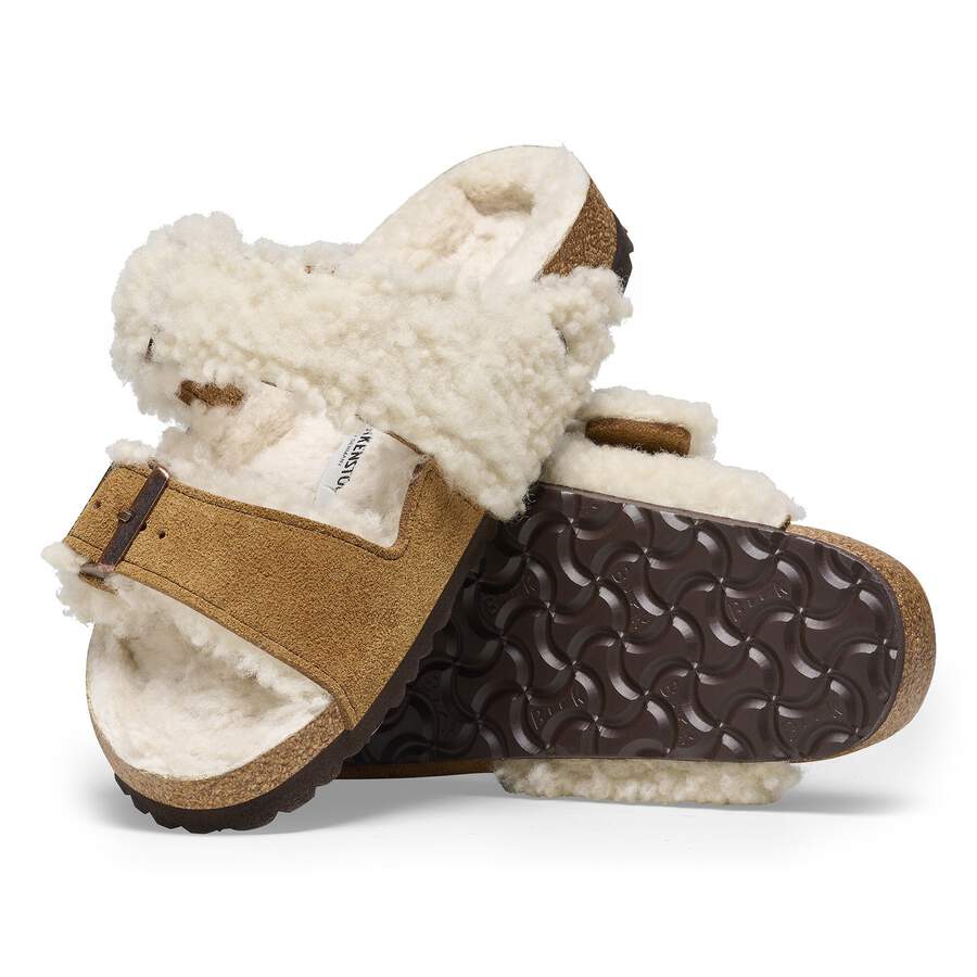 Arizona Teddy Split Suede Leather/Fur - Mink