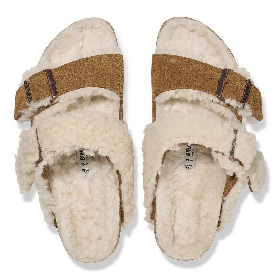 Arizona Teddy Split Suede Leather/Fur - Mink