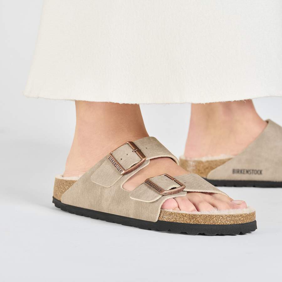 Arizona Shearling Synthetics - Desert Dust Gray Taupe