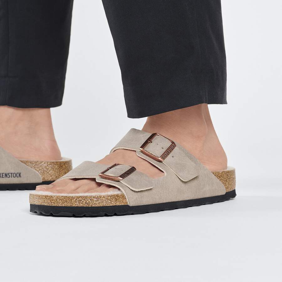 Arizona Shearling Synthetics - Desert Dust Gray Taupe