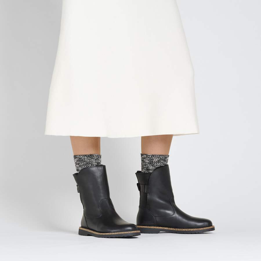 Uppsala Shearling Natural Leather - Black
