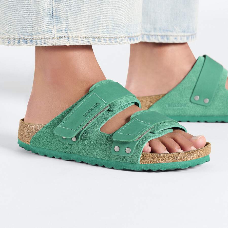 Uji Nubuck Leather/Suede - Digital Green