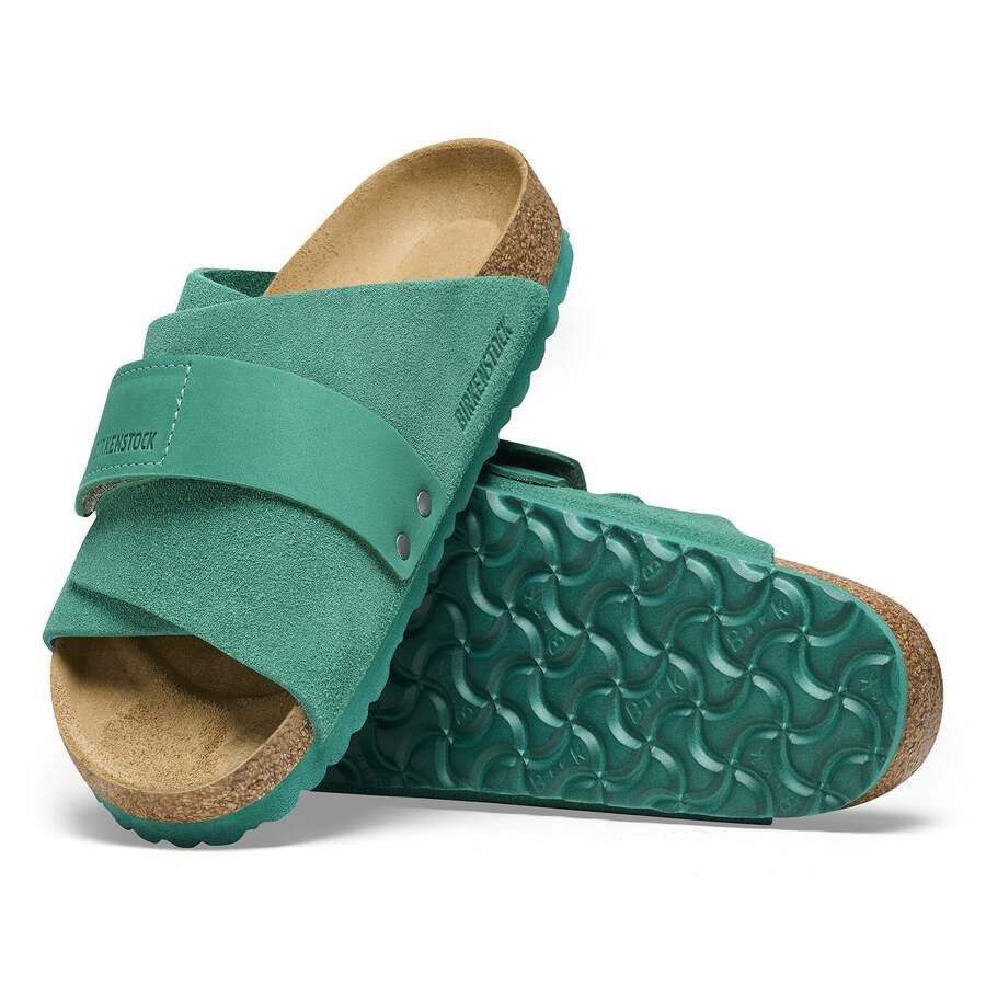 Kyoto Nubuck Leather/Suede - Digital Green