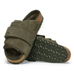 Kyoto Shearling Suede Leather/Fur - Thyme