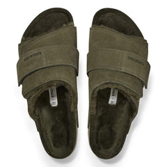 Kyoto Shearling Suede Leather/Fur - Thyme