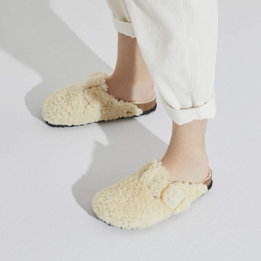 Boston Big Buckle Fur - Teddy Eggshell
