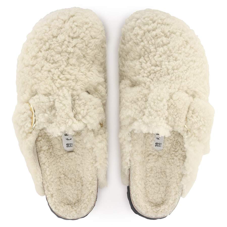 Boston Big Buckle Fur - Teddy Eggshell
