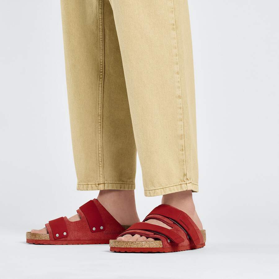 Uji Nubuck Leather/Suede - Sienna Red