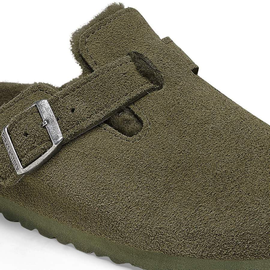 Boston Shearling Suede Leather - Thyme
