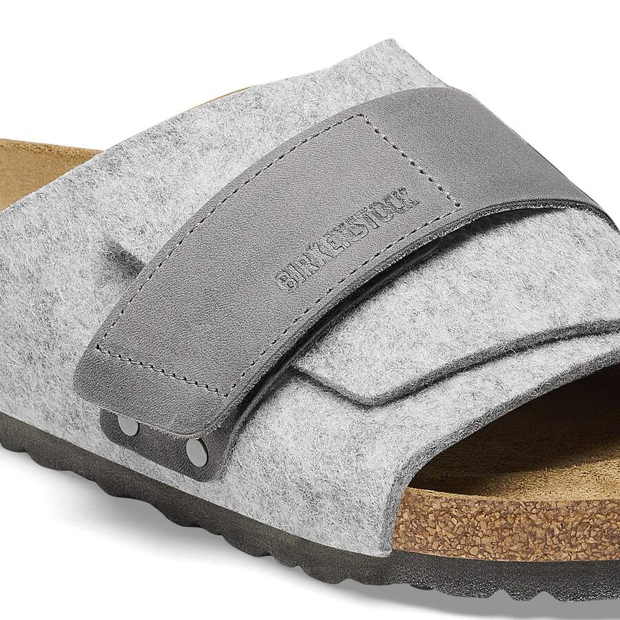 Kyoto Leather/Textile/Felt - Light Gray