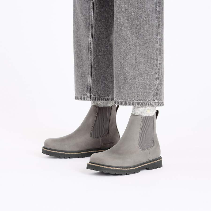 Highwood Slip On Mid Women Nubuck Leather - Graphite