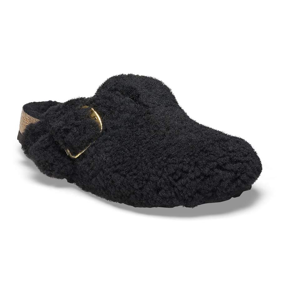 Boston Big Buckle Fur - Black Gold