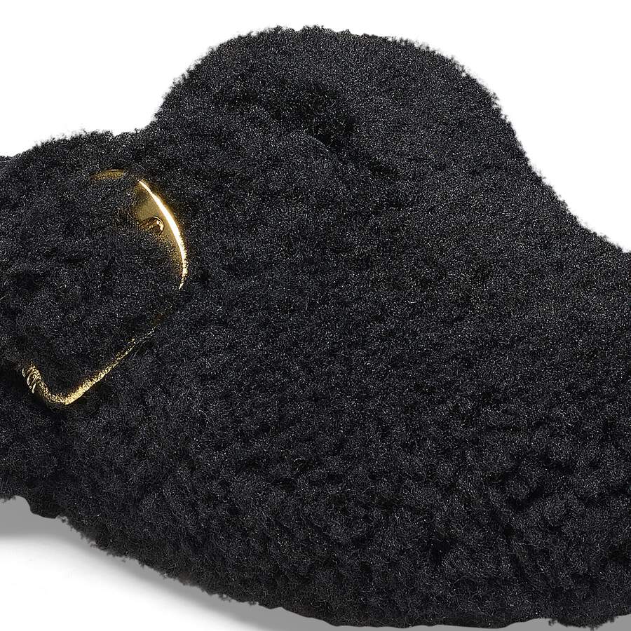 Boston Big Buckle Fur - Black Gold
