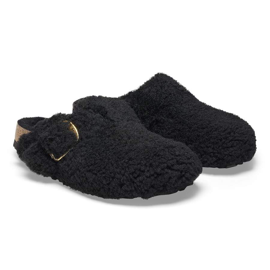 Boston Big Buckle Fur - Black Gold