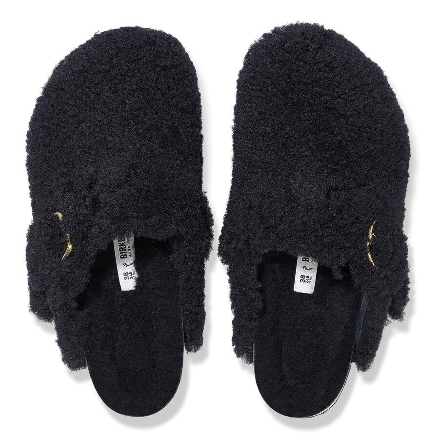 Boston Big Buckle Fur - Black Gold