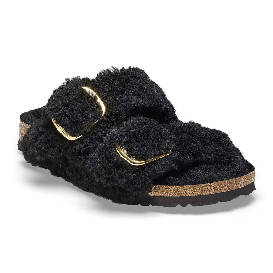Arizona Big Buckle Shearling - Black Gold