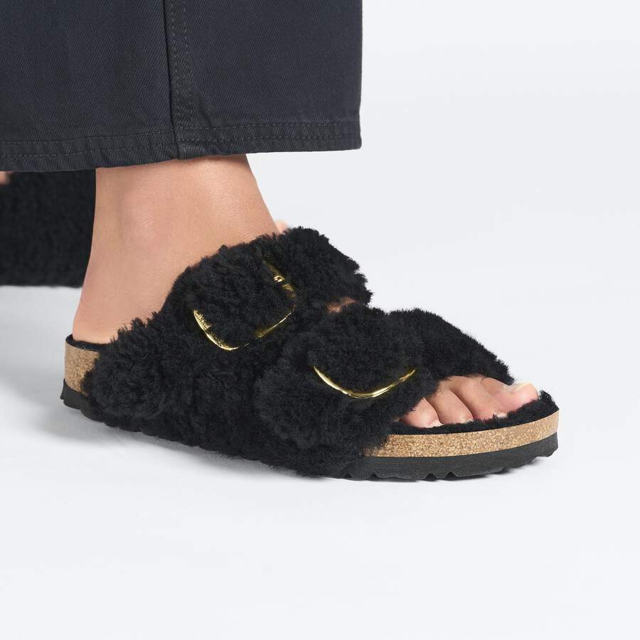 Arizona Big Buckle Shearling - Black Gold