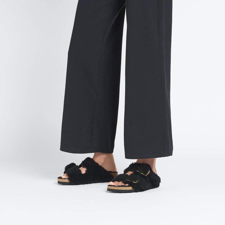 Arizona Big Buckle Shearling - Black Gold