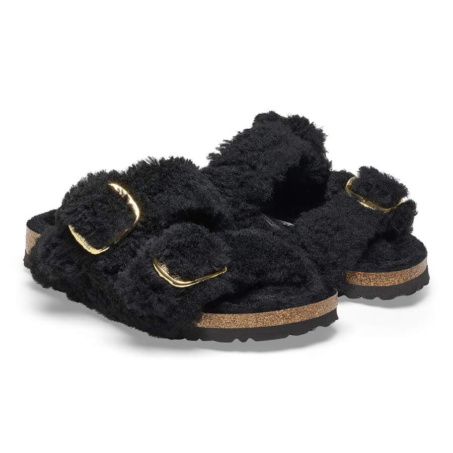 Arizona Big Buckle Shearling - Black Gold