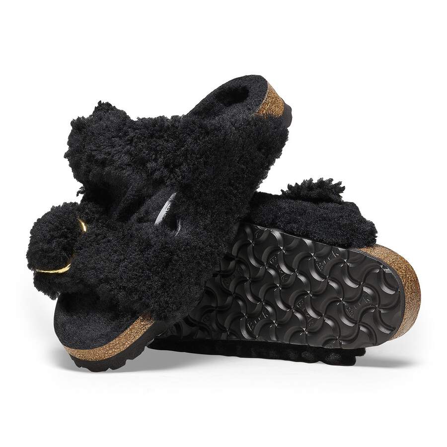 Arizona Big Buckle Shearling - Black Gold
