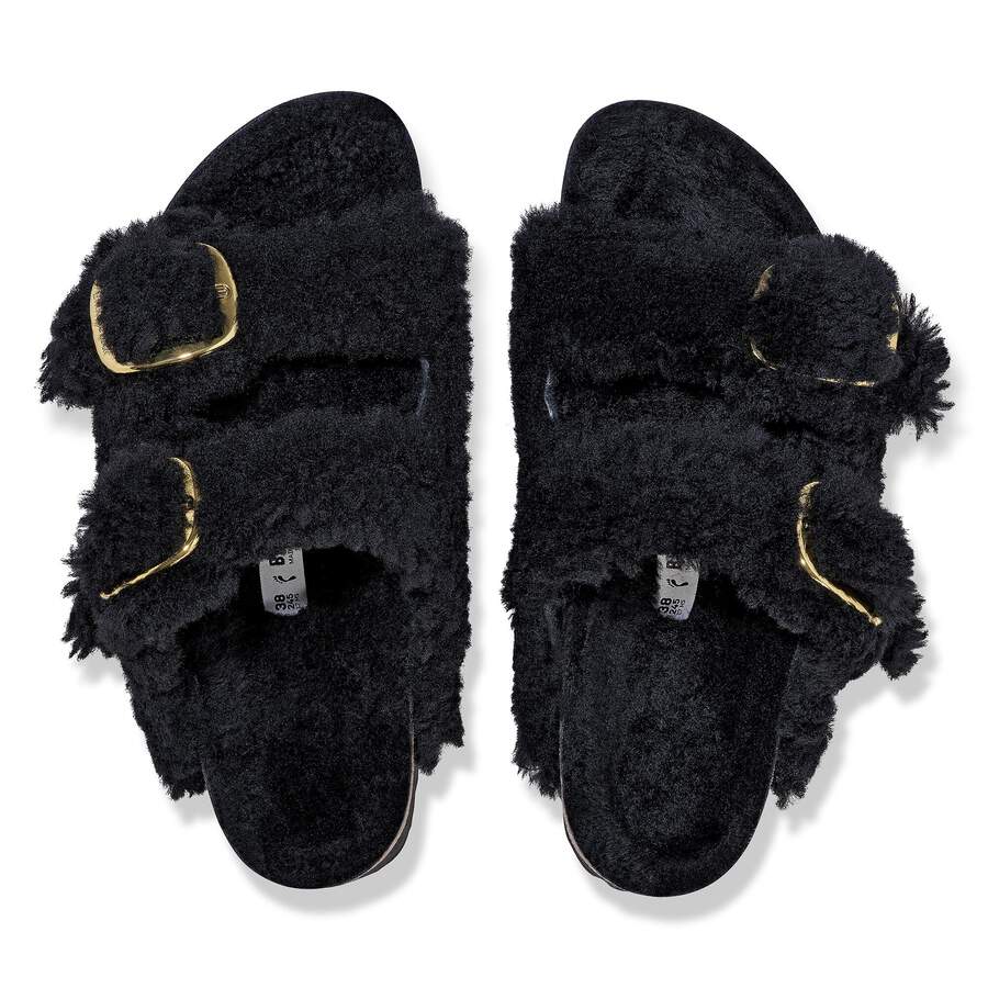 Arizona Big Buckle Shearling - Black Gold