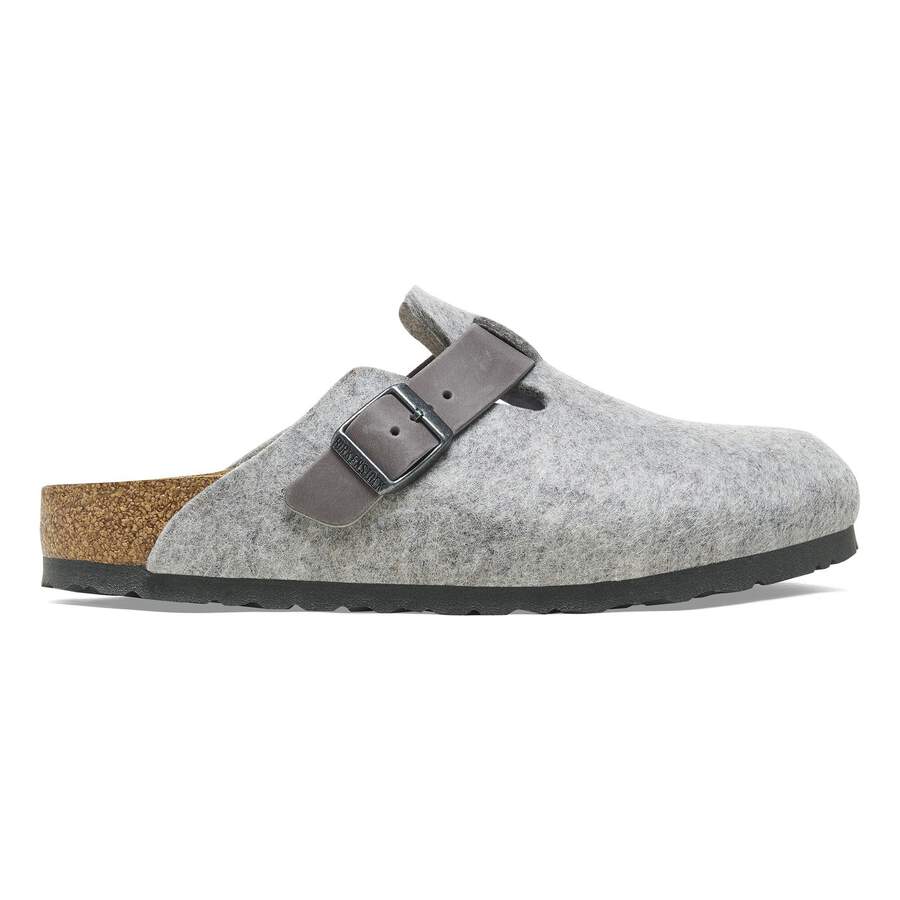 Boston Leather/Textile/Felt - Light Gray