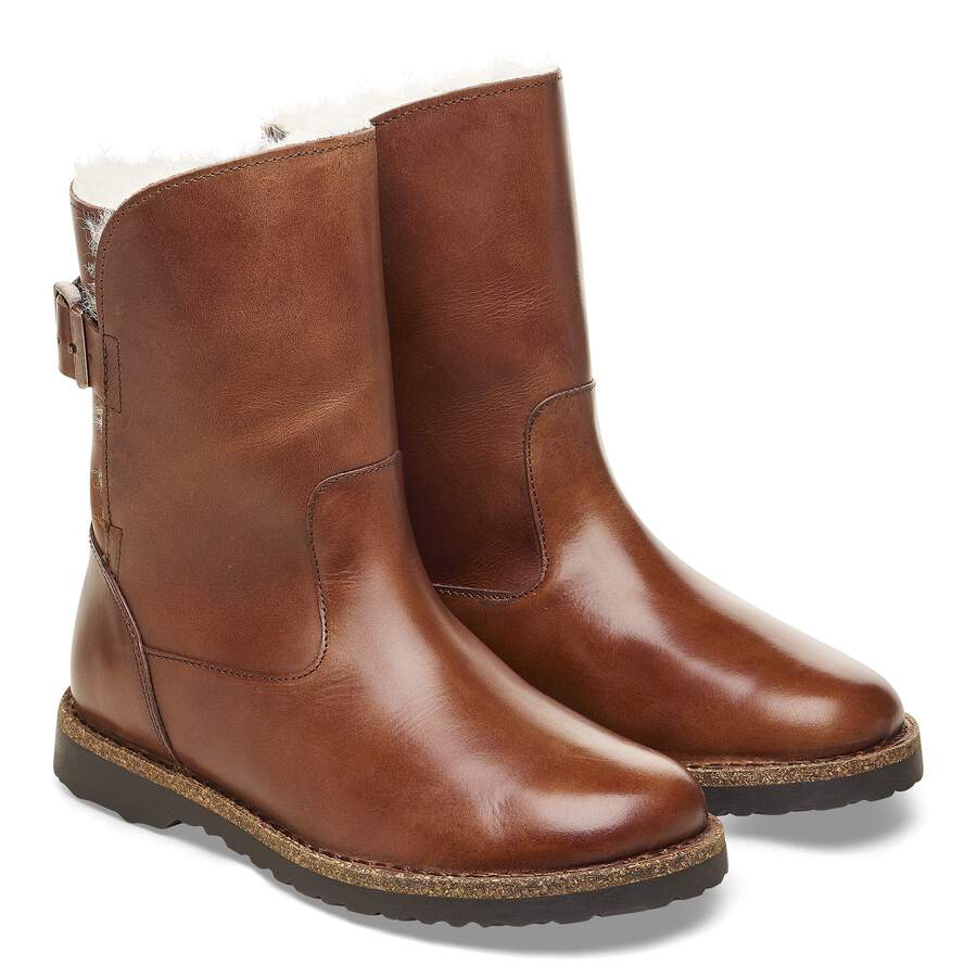Uppsala Shearling Natural Leather - Cognac