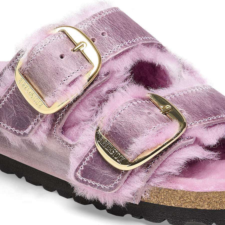 Arizona Big Buckle Shearling Natural Leather Oiled - Lavender