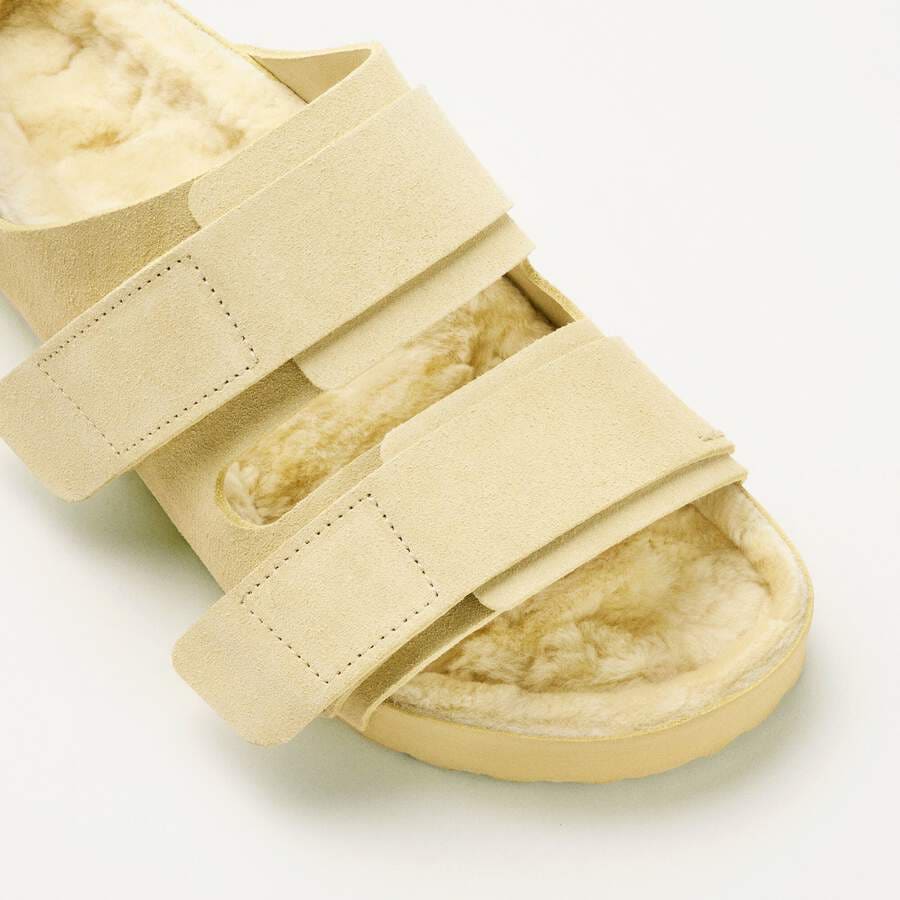 Uji Suede Tekla Suede Leather - Straw
