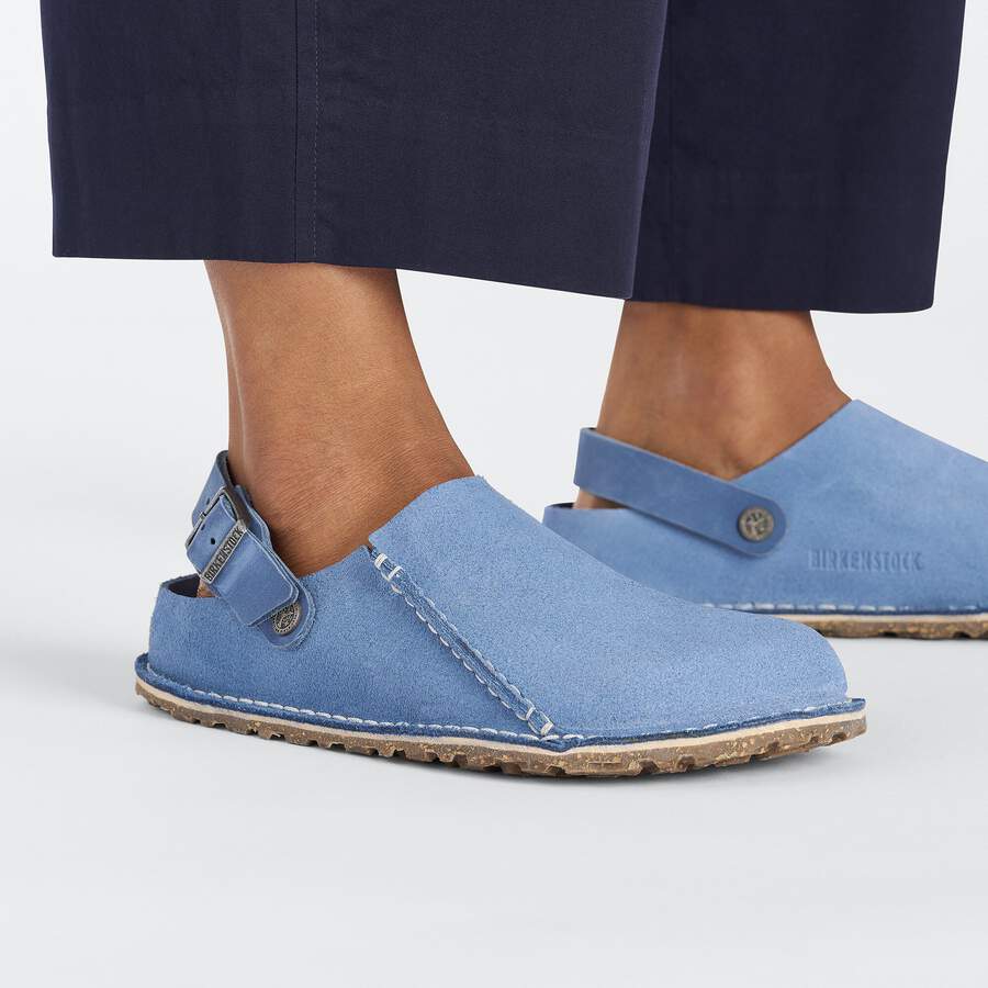 Lutry Premium Suede Leather - Elemental Blue