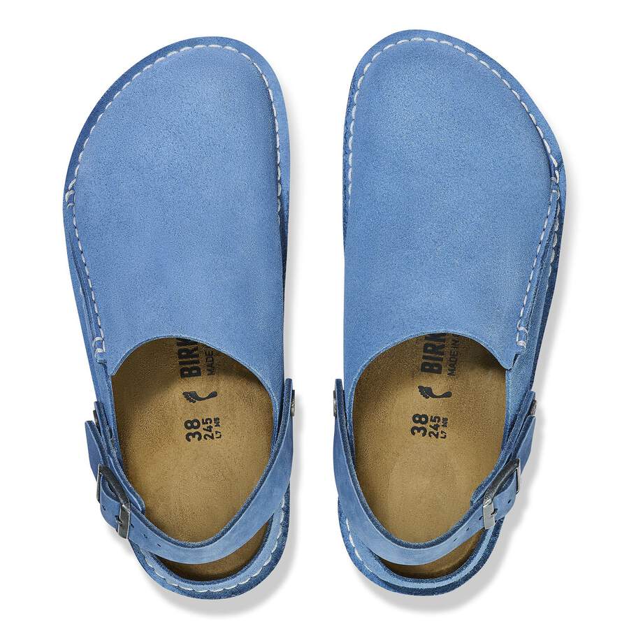 Lutry Premium Suede Leather - Elemental Blue