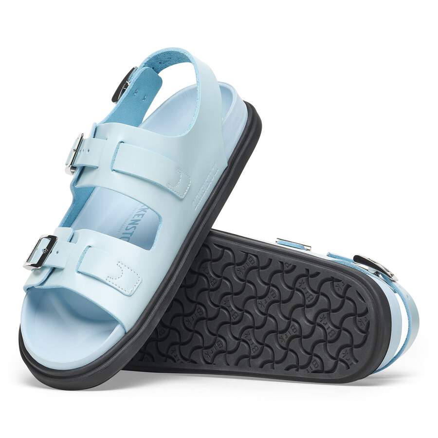 Cannes Natural Leather - Mineral Blue