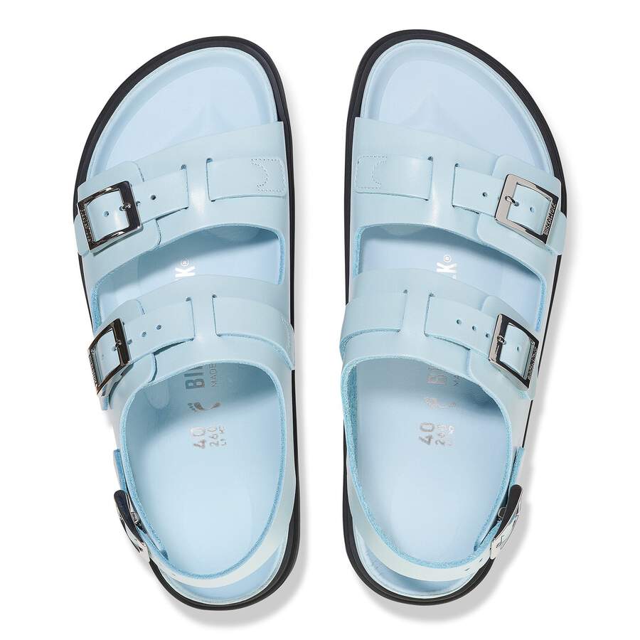 Cannes Natural Leather - Mineral Blue