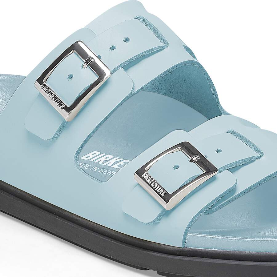 St Barths Natural Leather - Mineral Blue