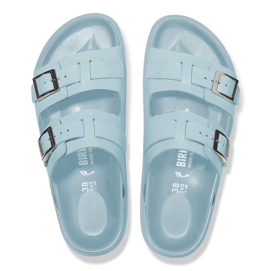 St Barths Natural Leather - Mineral Blue