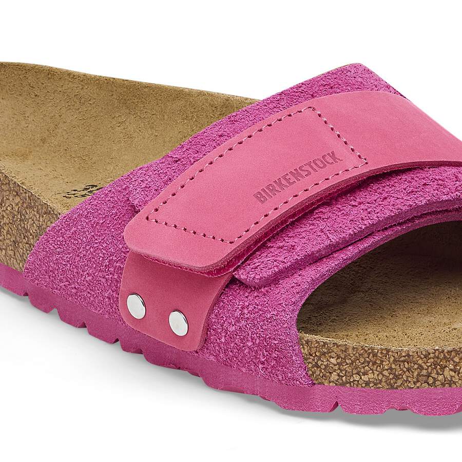 Oita Nubuck Leather/Suede - Fuchsia Tulip