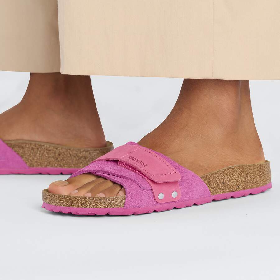 Oita Nubuck Leather/Suede - Fuchsia Tulip