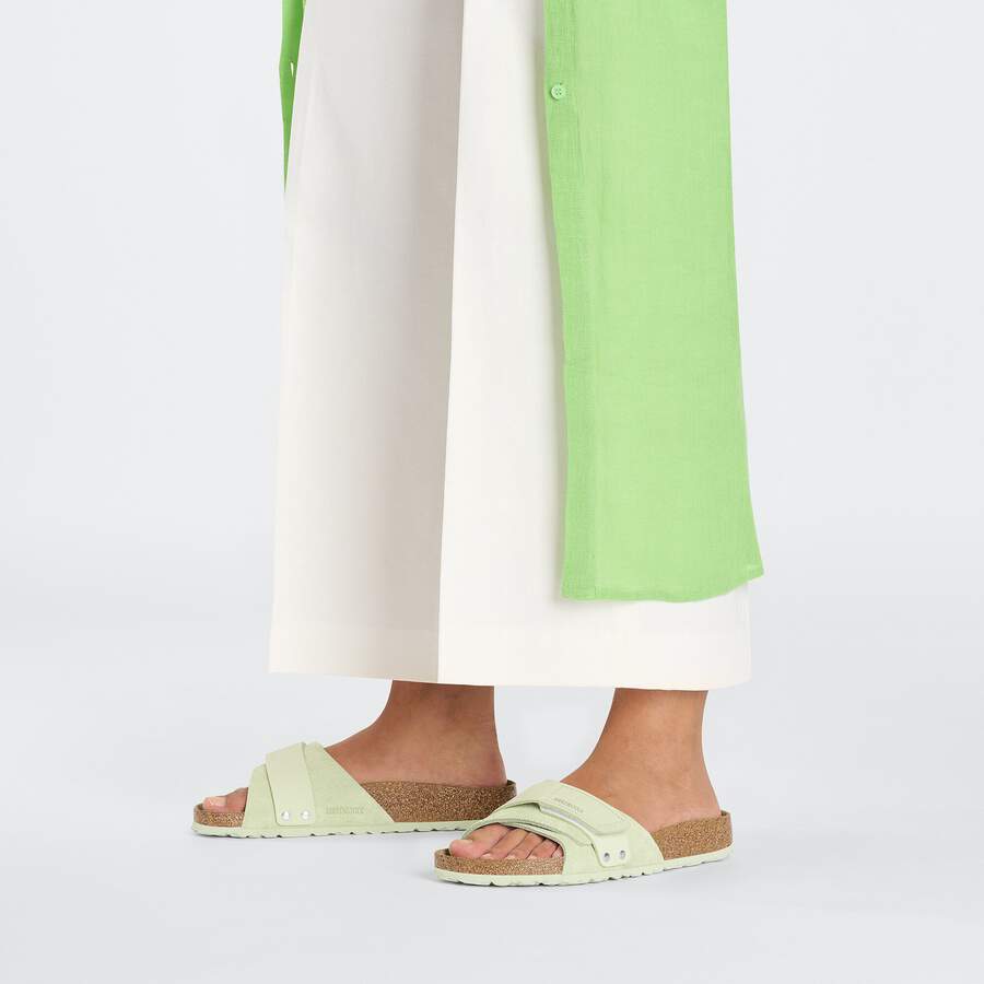 Oita Nubuck Leather/Suede - Faded Lime