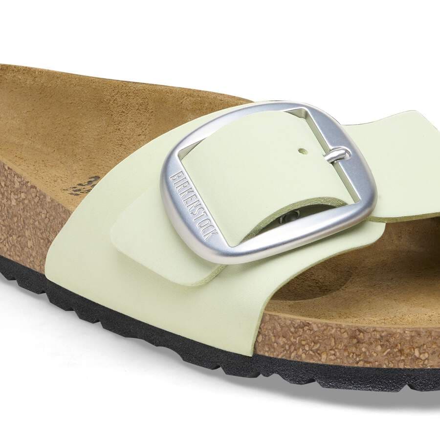 Madrid Big Buckle Nubuck Leather - Faded Lime