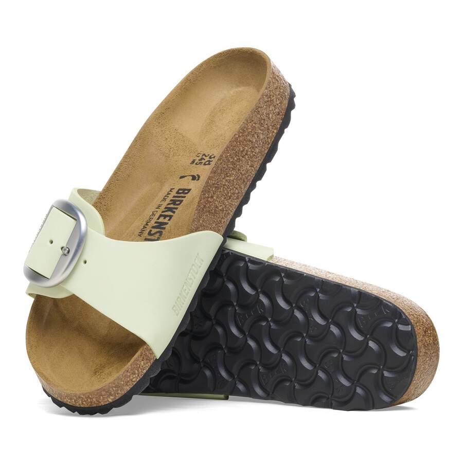 Madrid Big Buckle Nubuck Leather - Faded Lime