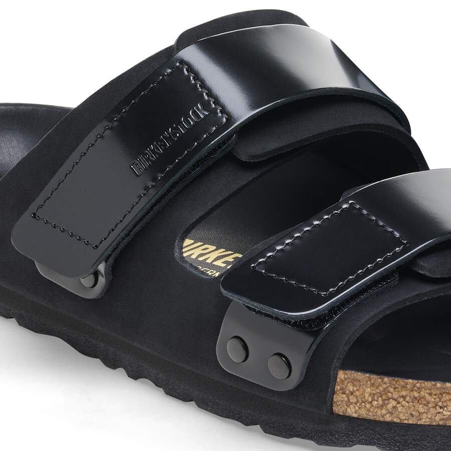 Uji Nubuck Leather - High Shine Black