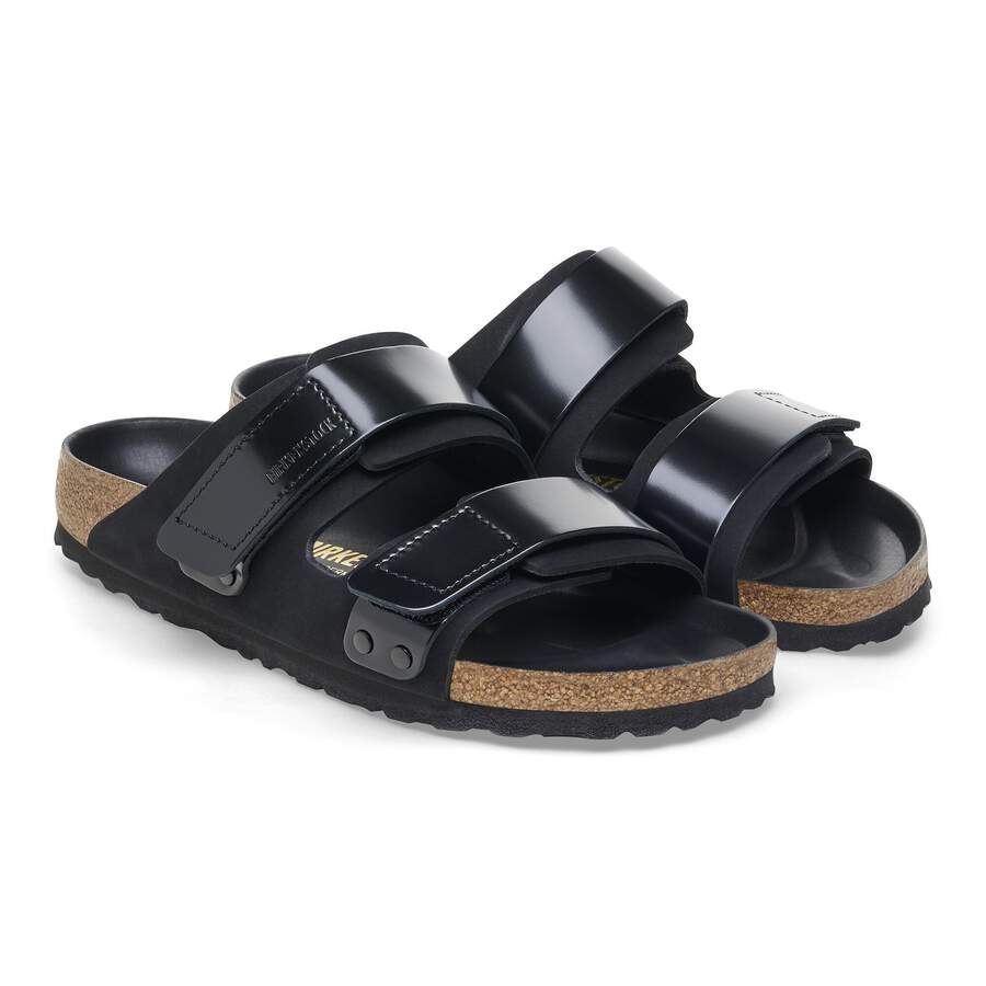 Uji Nubuck Leather - High Shine Black