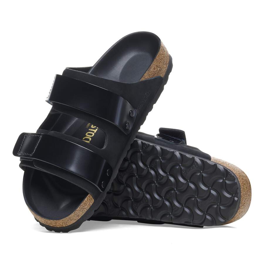Uji Nubuck Leather - High Shine Black
