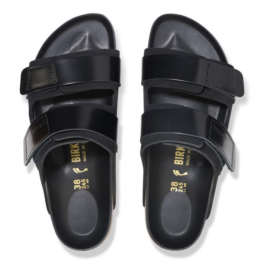 Uji Nubuck Leather - High Shine Black