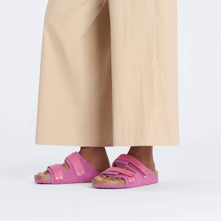 Uji Nubuck Leather/Suede - Fuchsia Tulip